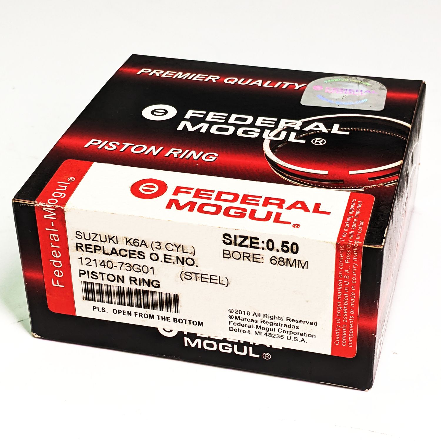 Federal Mogul Piston Ring Set .50 mm Oversize Fits Suzuki K6A