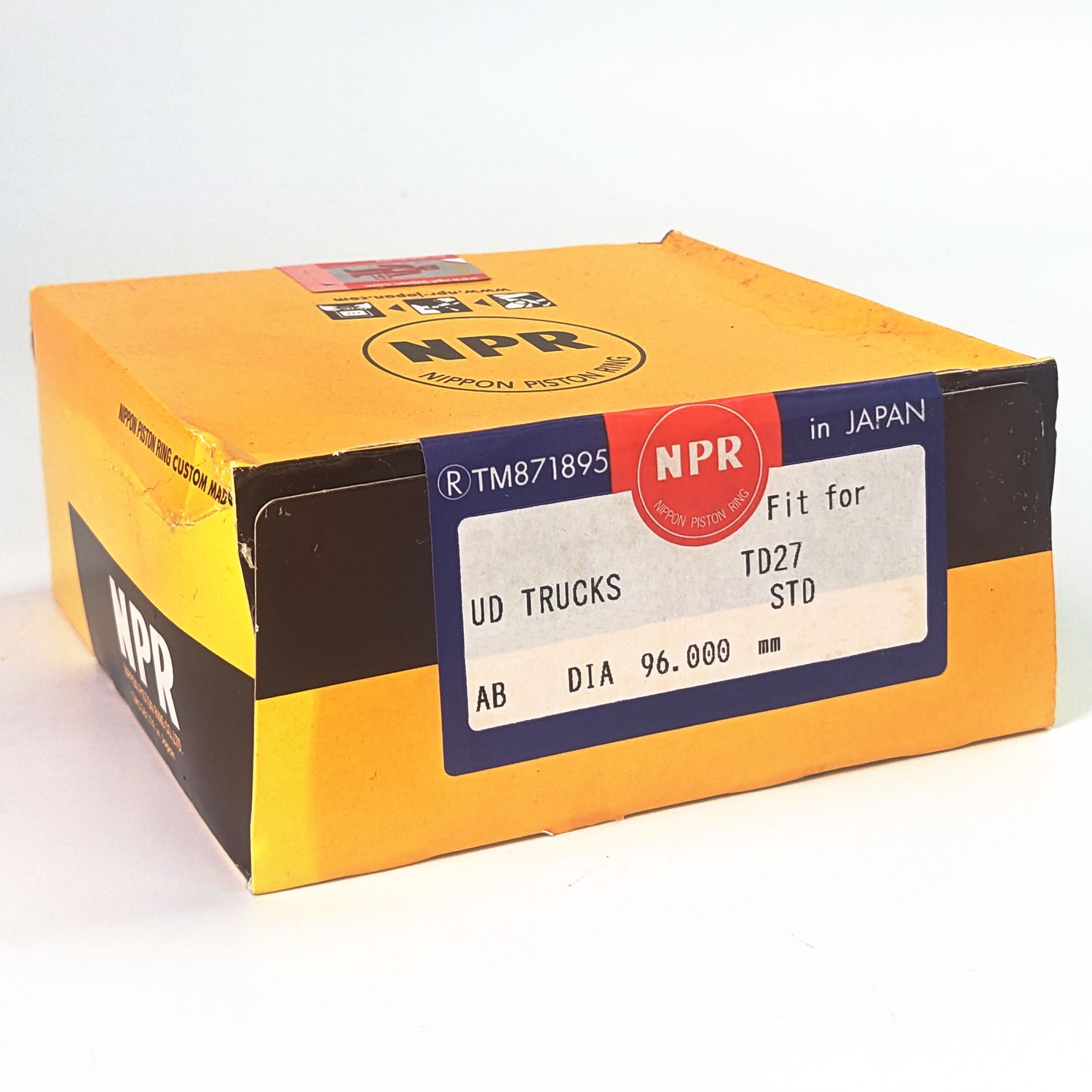 NPR Piston Ring Set Fits Nissan TD27 TD27T Part Number 12033-43G10