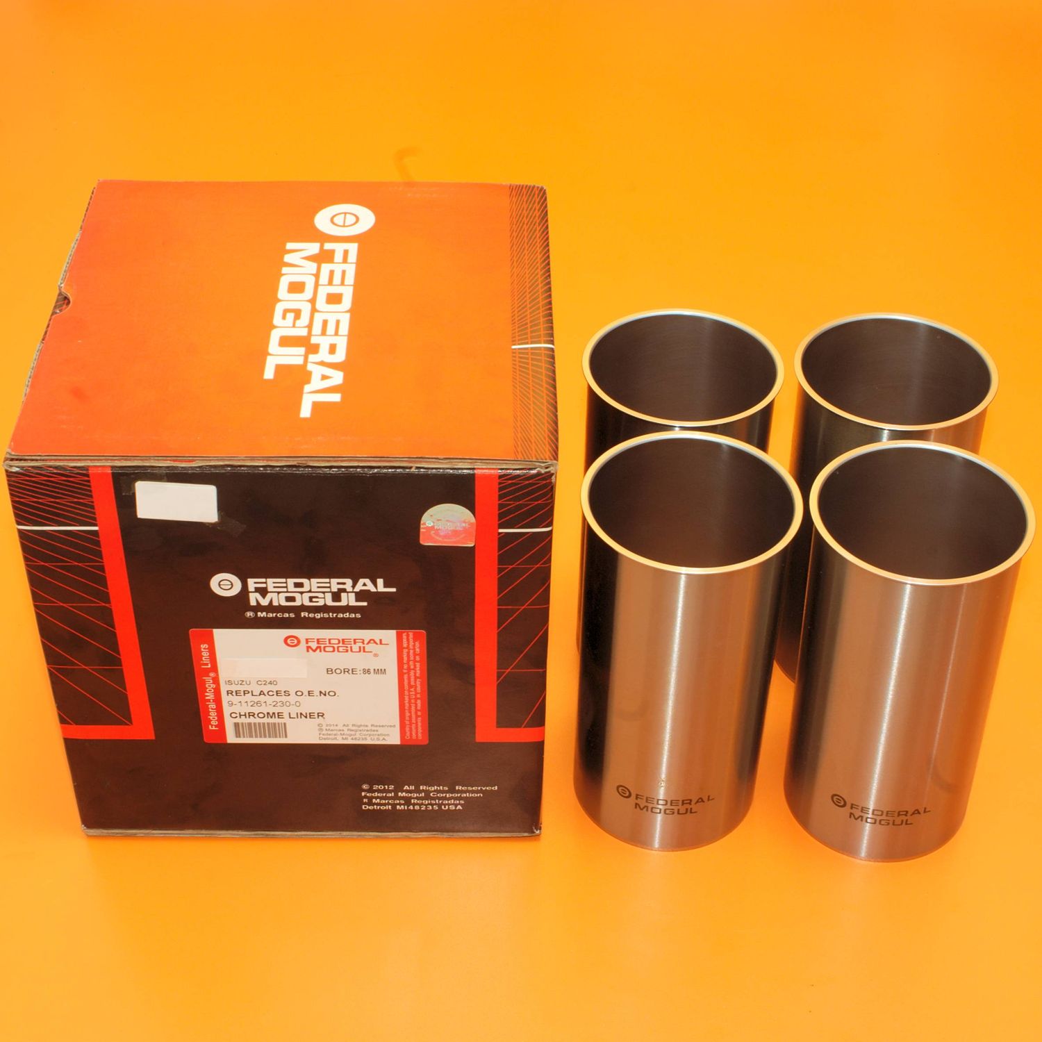 Federal Mogul Cylinder Liner Sleeve Set Fits Isuzu C240