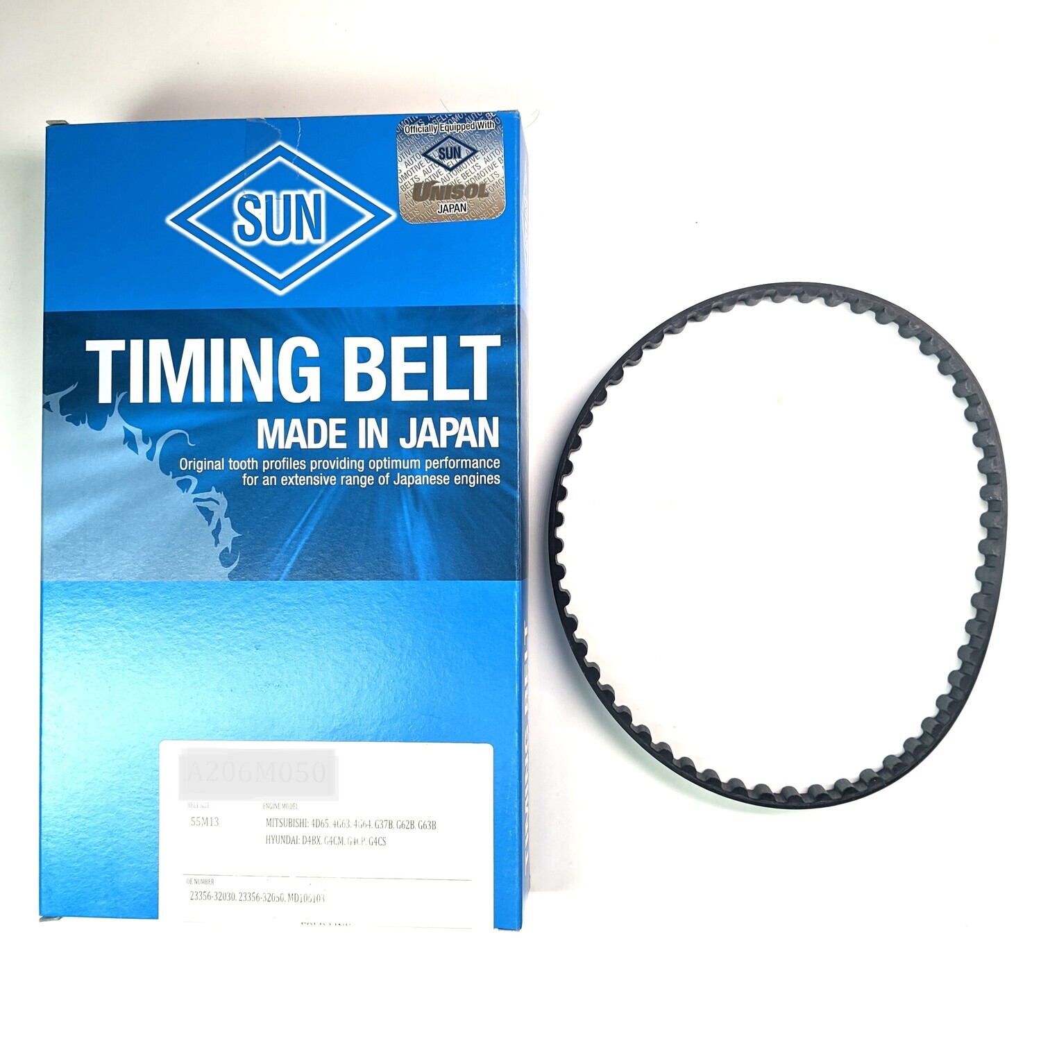 Sun 55x12.7mm 55ZBS13 55M13 Balance Shaft Belt Fits Hyundai G4CS G4CM G4CP G4EP G62B G63B G64B Mitsubishi 4D65 4D65T 4G32 4G32T 4G37 4G62 4G62T 4G63 4G63T 4G64
