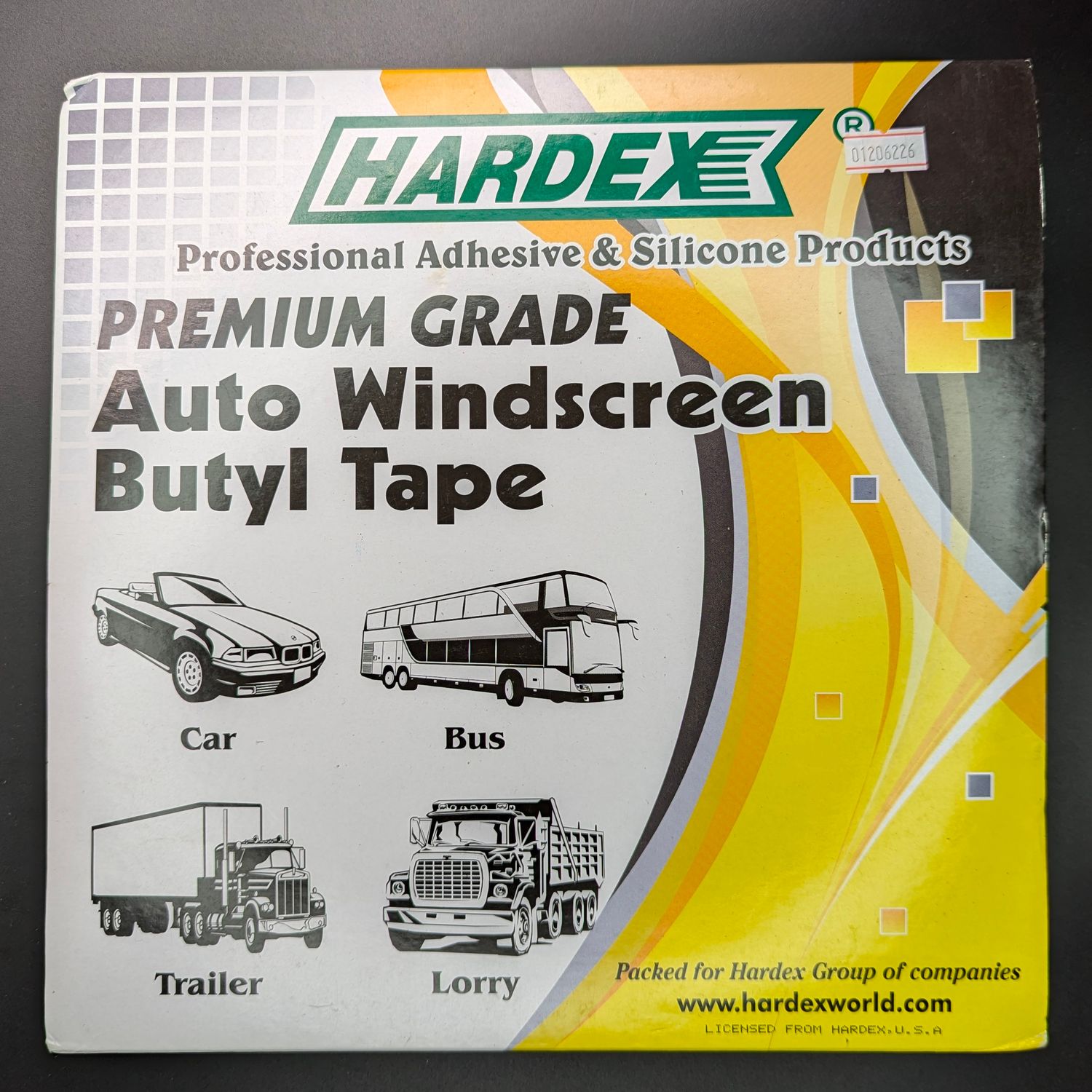 Hardex Premium Grade Auto Windscreen Butyl Tape Round Type