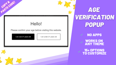 Age Verification Popup