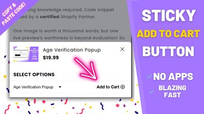 Sticky Add to Cart