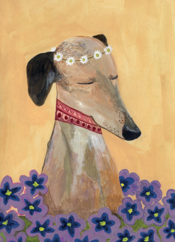 Print "Galgo Bloemenkrans"