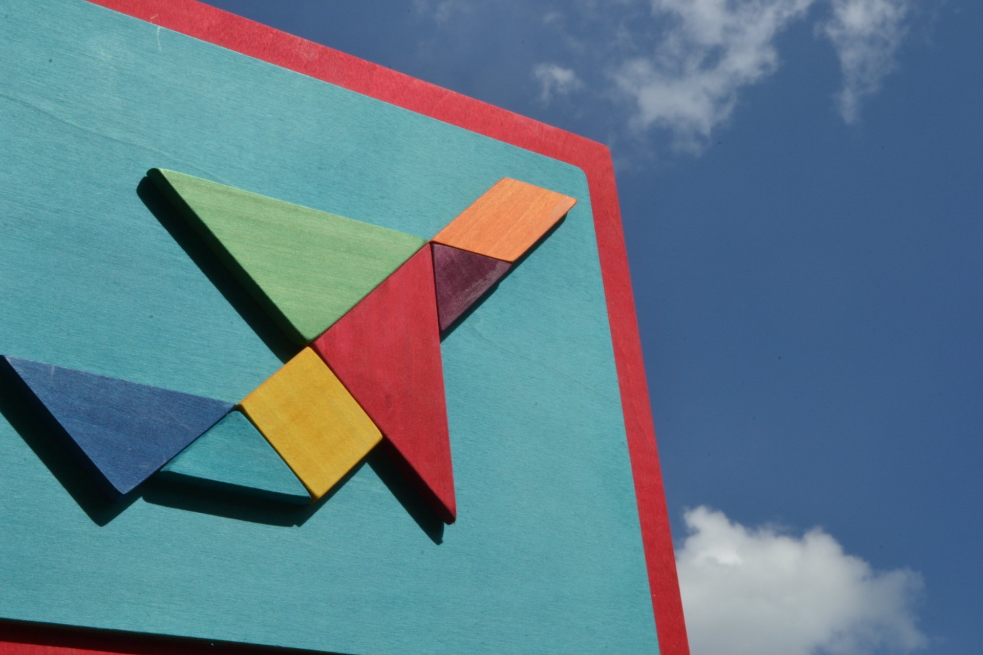 Quadro tangram Porta chiavi