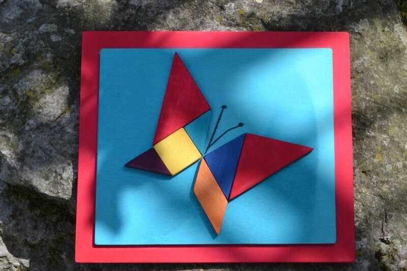 Quadro tangram Porta chiavi