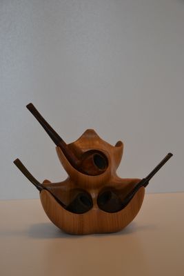 PORTA PIPE IN LEGNI PREGIATI