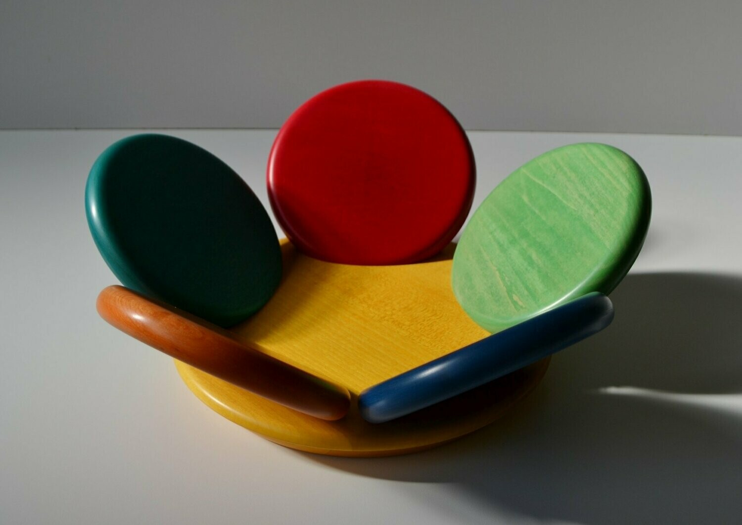 Fiore Fiore, Colore: Multicolor fondo giallo