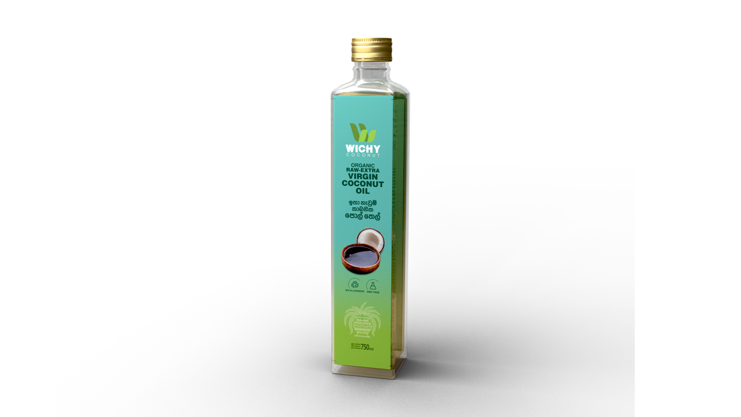 Wichy Organic Raw Extra Virgin Coconut Oil 750ml