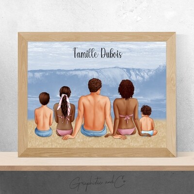 Portrait de Famille, Couple ou Solo, &quot;à la plage&quot;
