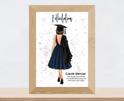 Portrait de &quot;Fin d&#39;études&quot; | Cadeau de Remise de Diplôme