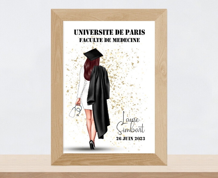 Portrait de &quot;Fin d&#39;études&quot; | Cadeau de Remise de Diplôme | Graduation