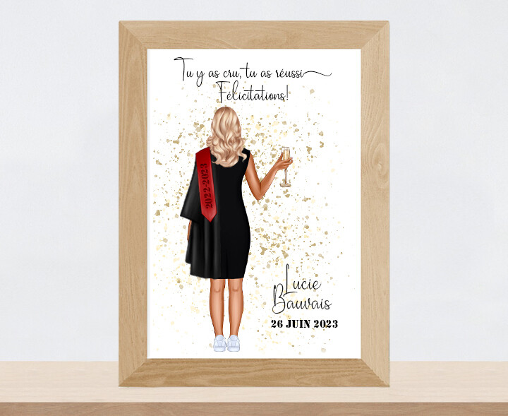 Portrait de &quot;Fin d&#39;études&quot; | Cadeau de Remise de Diplôme | Graduation