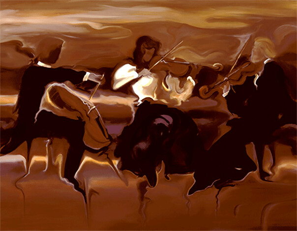 Golden Strings by Steve Bloom