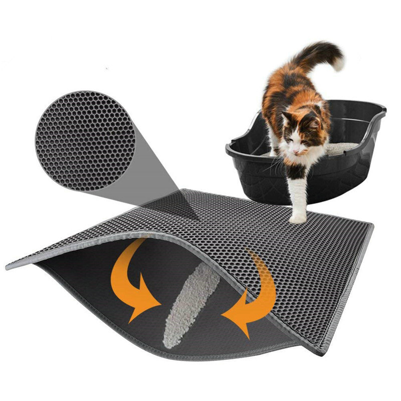 Litter Mat EVA Double-Layer Cat Litter Trappe