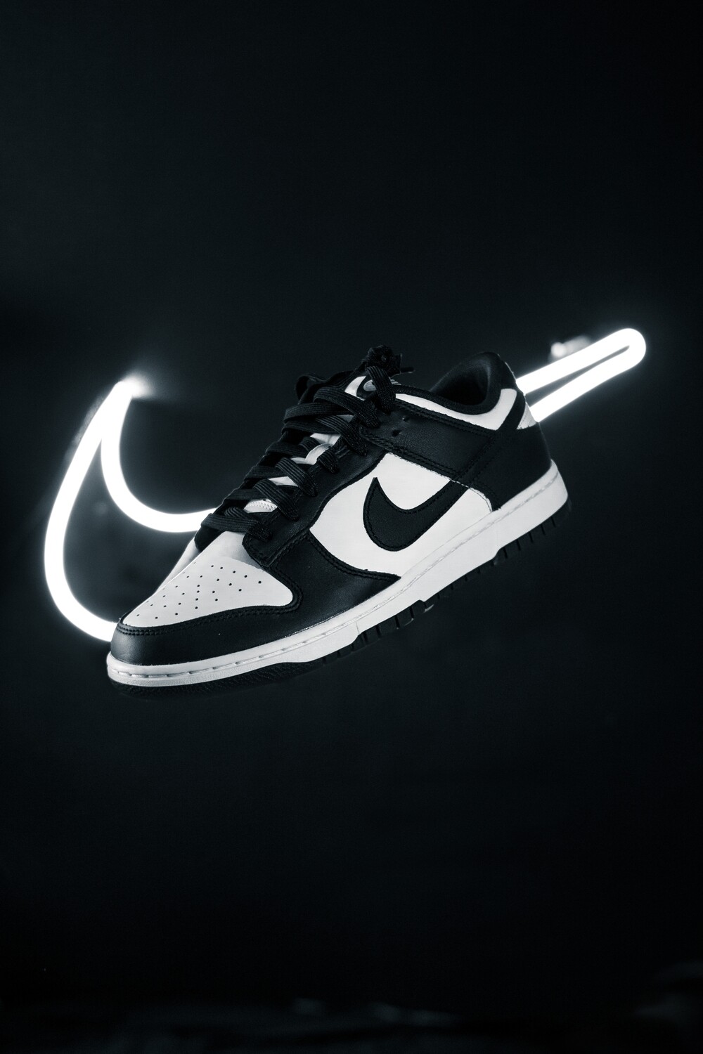 Nike Dunk Low Black &amp; White (PRE-OWNED)
