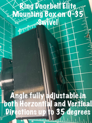 Ring Video Doorbell Elite 0°-35° Swivel Adjustable Mount Box/Bracket
