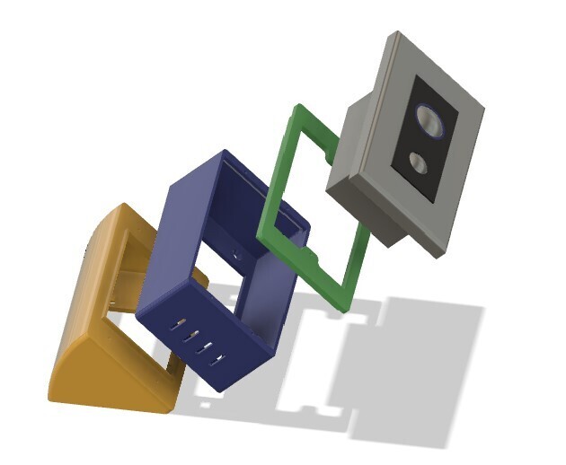 STL file NETATMO DOORBELL 50° ANGLE ADAPTER (WEDGE) (LEFT SIDE) ⬅️・3D print  design to download・Cults