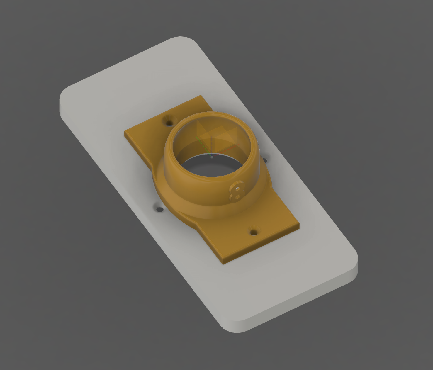 Custom Backplate to Mount Logitech Doorbell