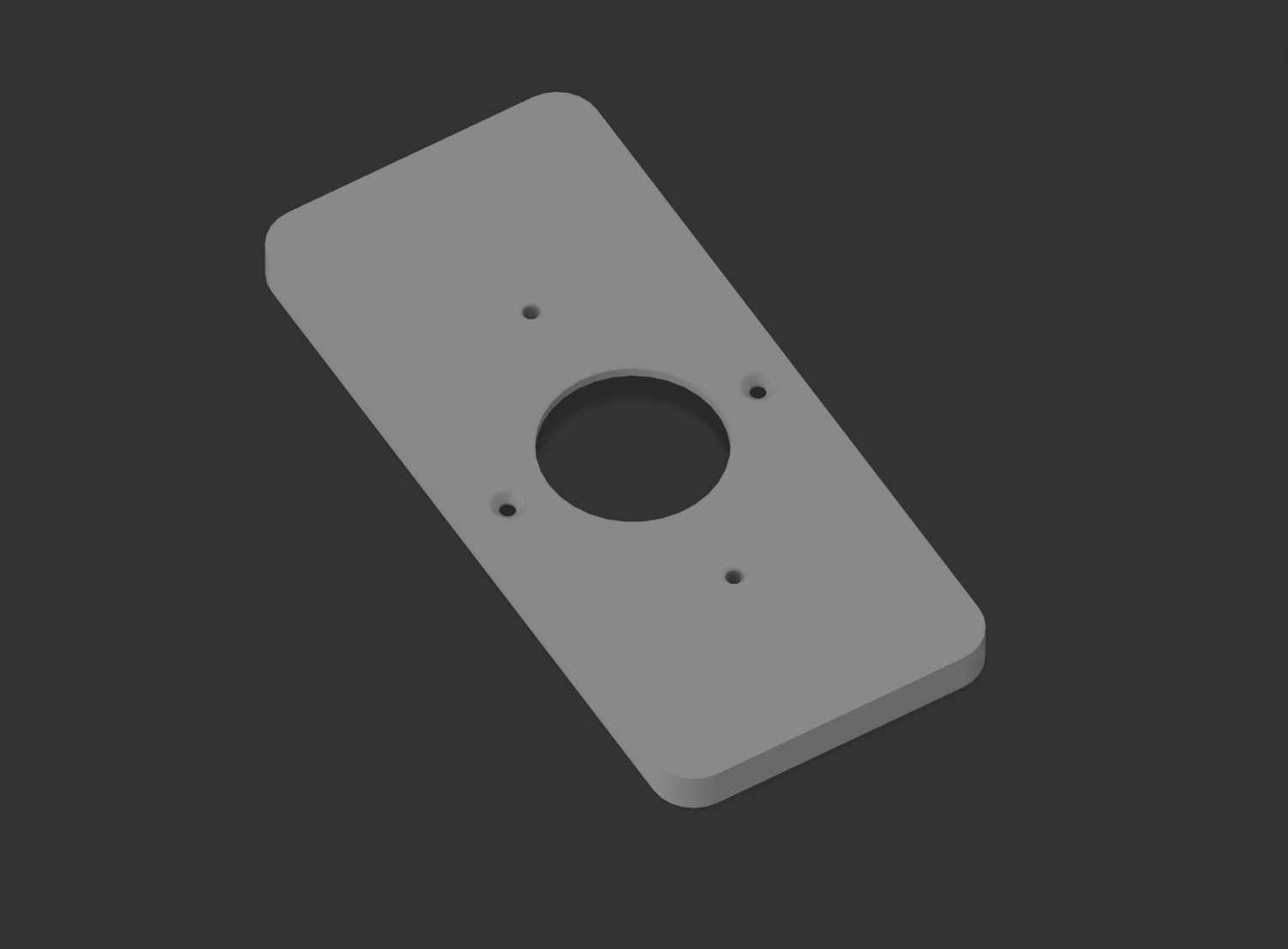 Custom Backplate to Mount Logitech Doorbell