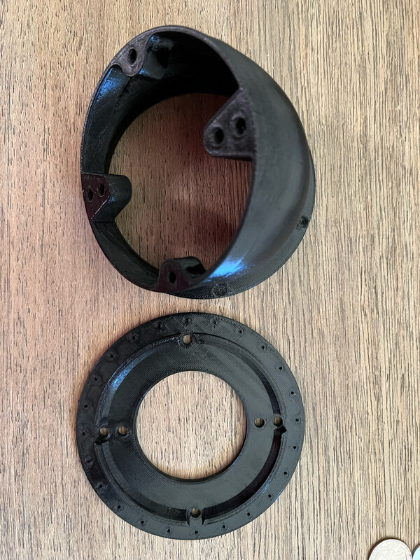 4in Round Electrical Box 45 Degree Adapter Plate for Floodlight Cameras