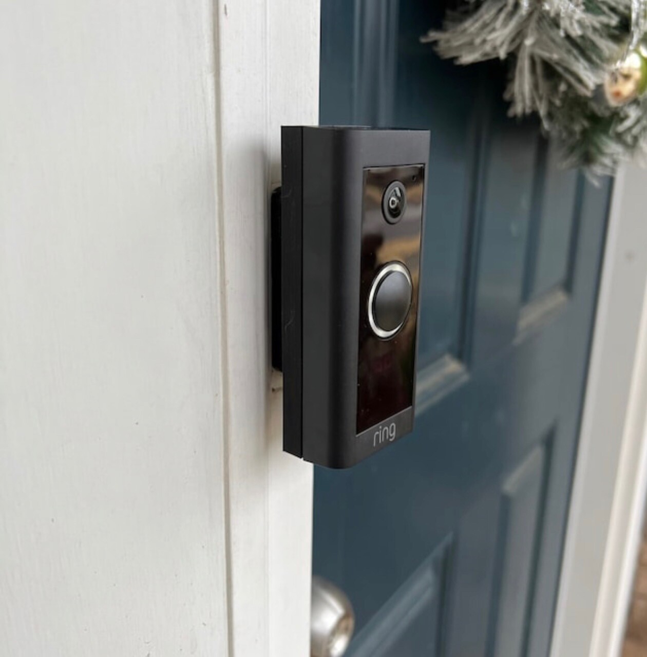 Ring Pro Doorbell Fixed Mount Slim INSTALL ANYWHERE Siding/ Trim- Fits exactly where old doorbell fit.- Angle Adjustment Available NO NEW HOLES
