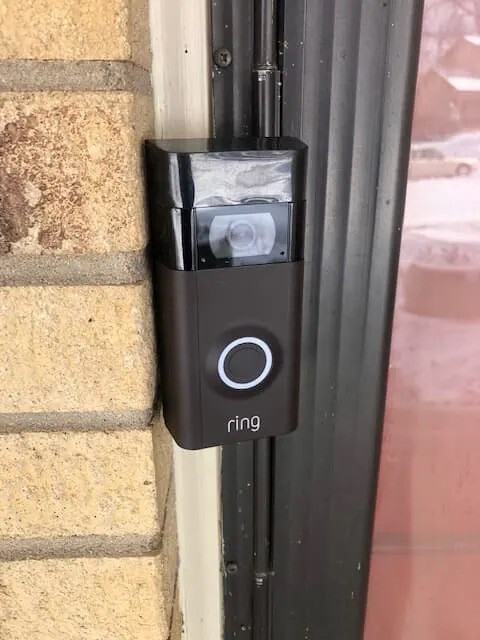 Ring 2 Doorbell Fixed Mount Slim INSTALL ANYWHERE Siding/ Trim- Fits exactly where old doorbell fit.- Angle Adjustment Available NO NEW HOLES