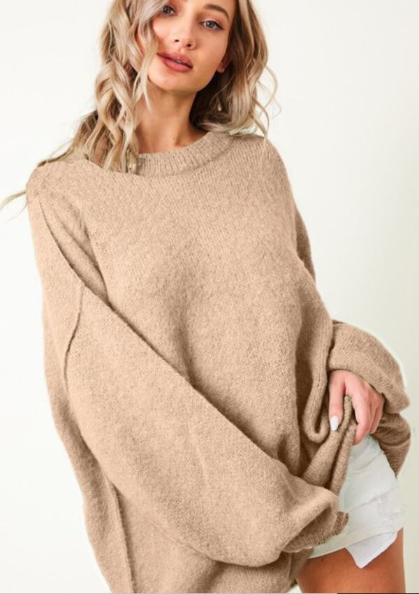 Oversized Taupe Sweater