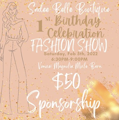 Fashion Show Sponsorship