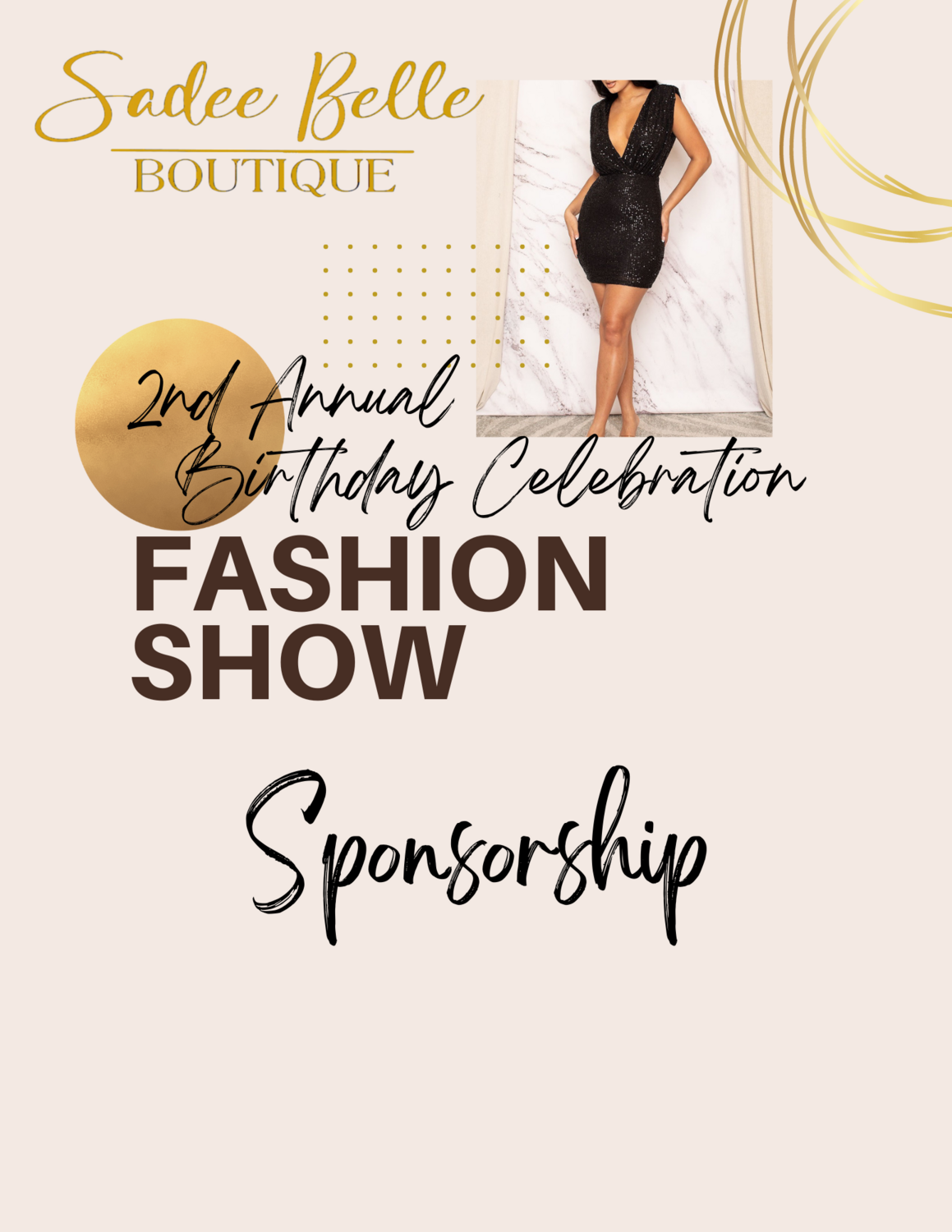2nd Birthday Fashion Show Sponsorship