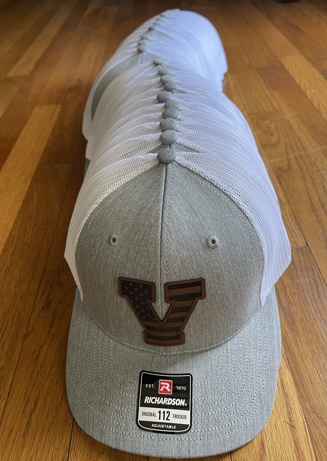 Veteran's "V" Leather Patch Hats