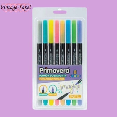 Marcadores primavera pastel