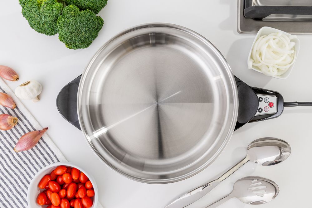 12 in. (30.5cm) Electric Oil Core Skillet with Cover