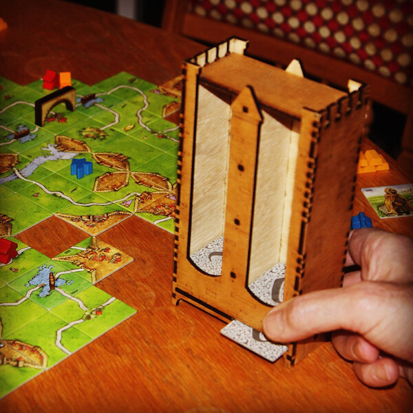 CARCASSONNE TILE TOWER DISPENSER
