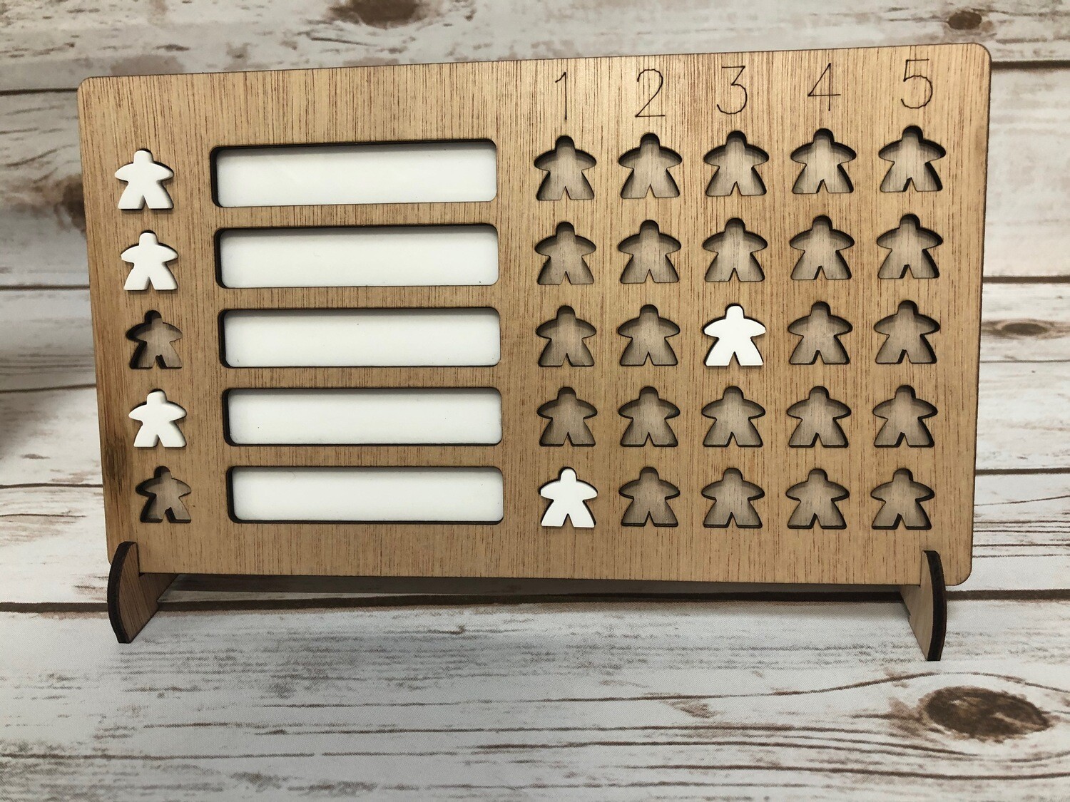 5 x 5 GAME CHALLENGE TRACKER BOARD