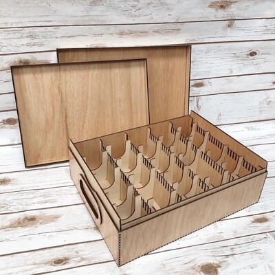 BIG CARD COLLECTION BOX - PUSH-ON LID - CARDS ONLY