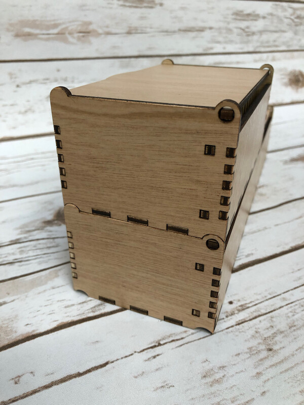 VERTICAL CARD STORES - WOOD LID - DIY OR ASSEMBLED