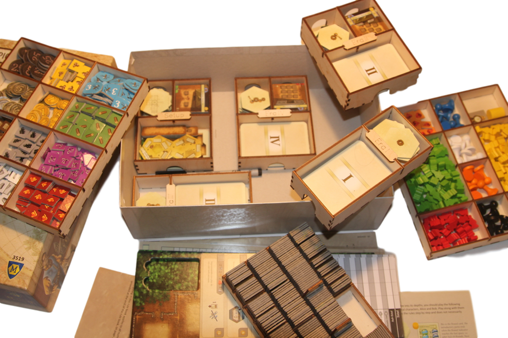 DIGITAL DXF DOWNLOAD FILE FOR ORGANISER COMPATIBLE WITH THE COLONISTS  BOARD GAME