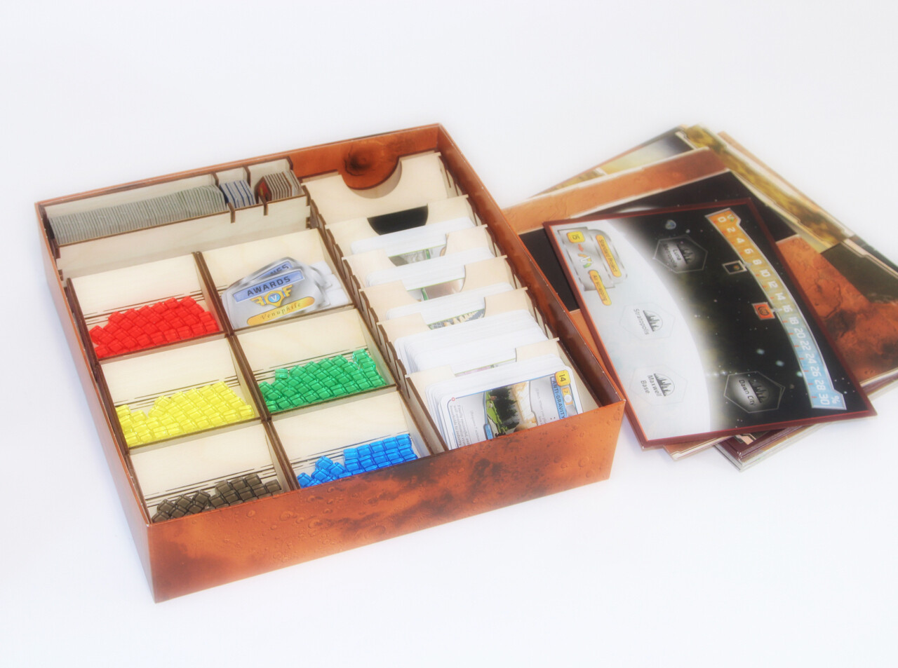 DIGITAL DXF DOWNLOAD FILE FOR ORGANISER COMPATIBLE WITH TERRAFORMING MARS  BOARD GAME