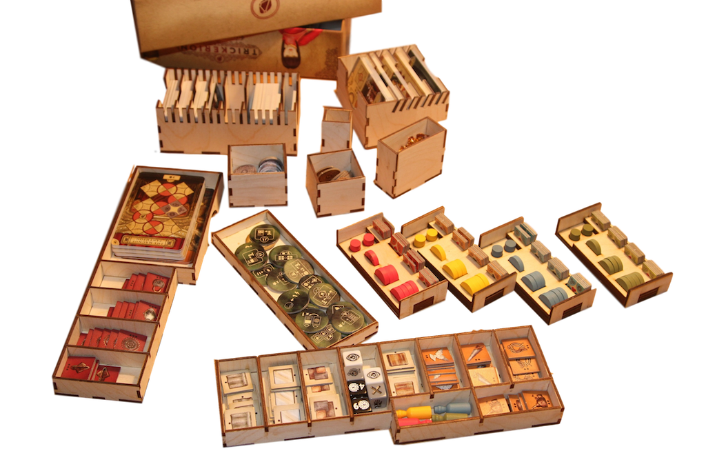 DIGITAL DXF DOWNLOAD FILE FOR ORGANISER COMPATIBLE WITH TRICKERION THE  BOARD GAME