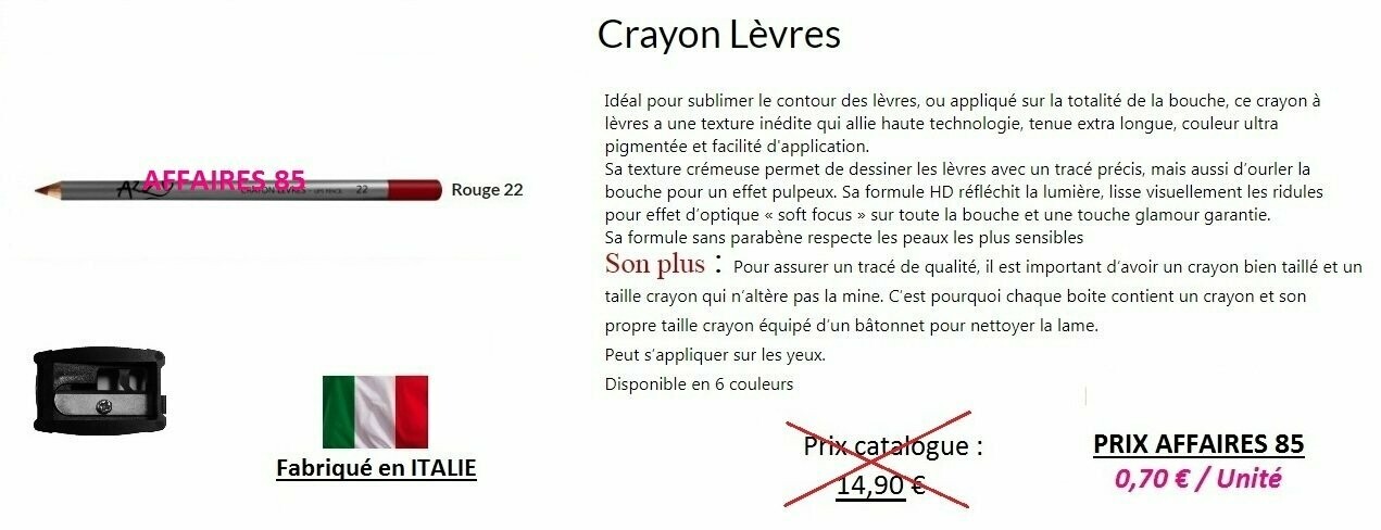 Crayon Lèvres Rouge