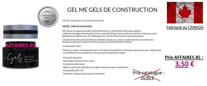 Gel de construction French