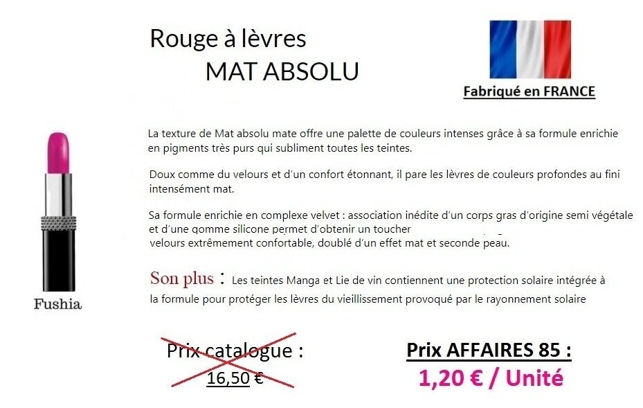 Rouge à lèvres MAT Fushia