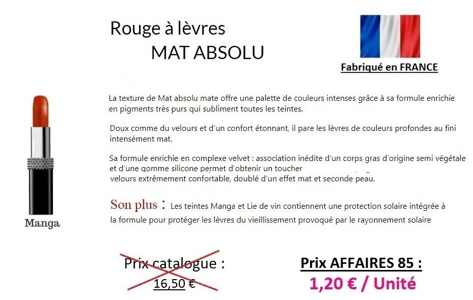 Rouge à lèvres MAT Manga