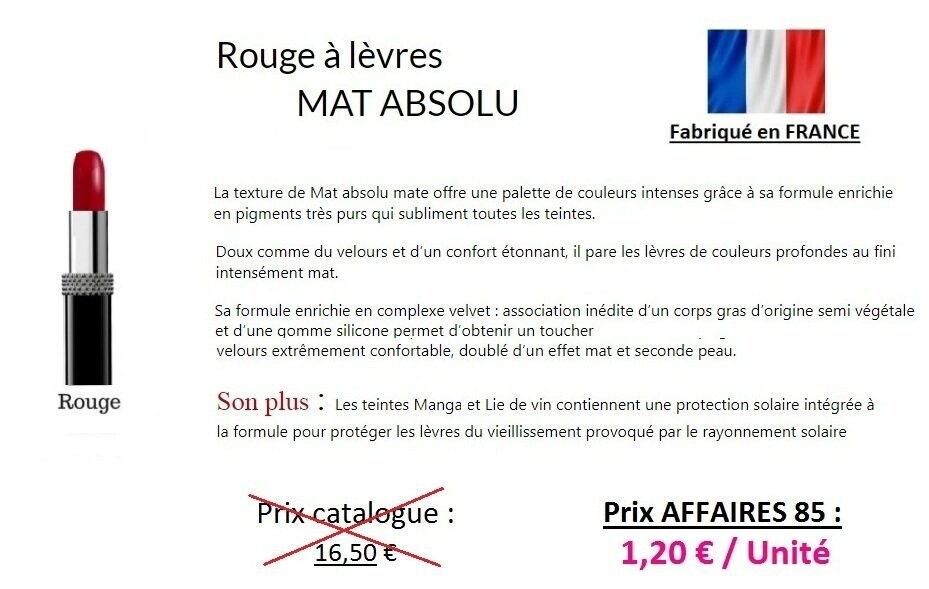 Rouge à lèvres MAT Rouge