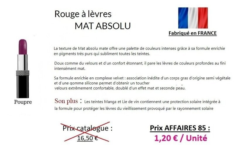 Rouge à lèvres MAT Pourpre