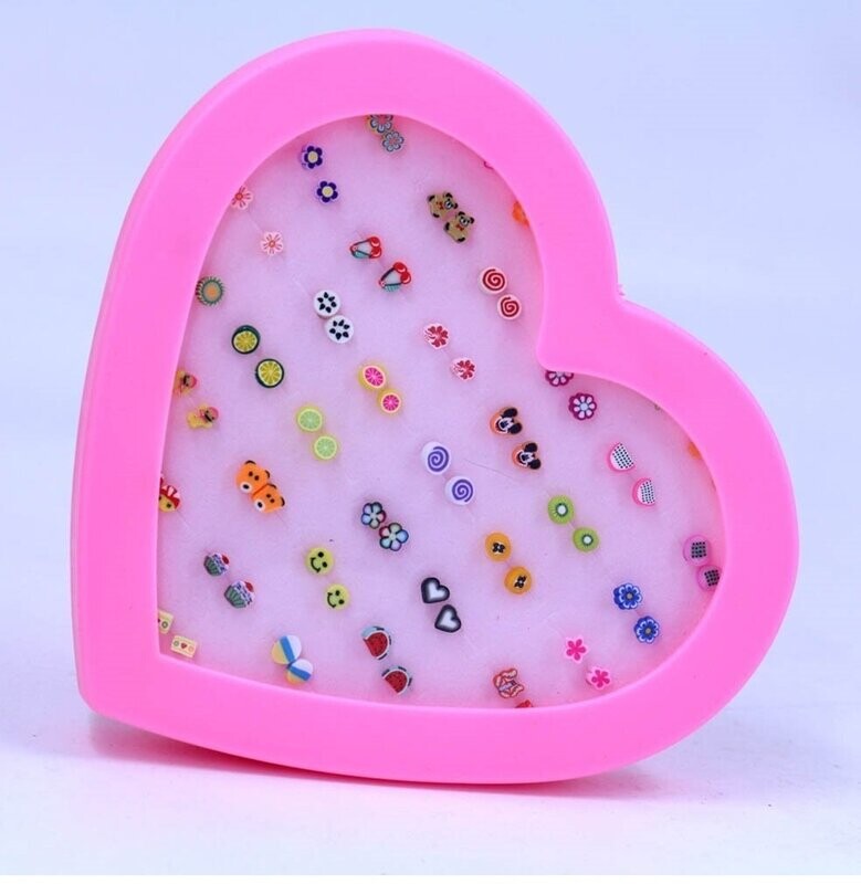Lot de 36 paires de boucles d'oreilles Fimo