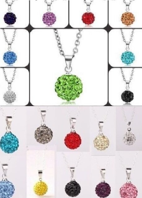 Lot de 10 colliers shamballa