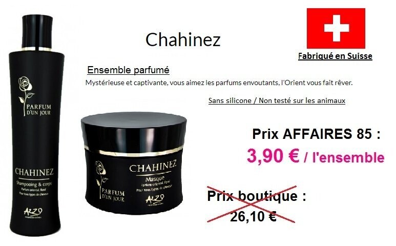 Lot Shampoing + Masque Parfumé CHAHINEZ