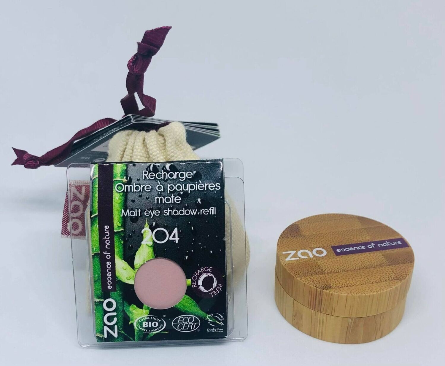 BIO Ombre à paupières + 1 recharge 204 ZAO